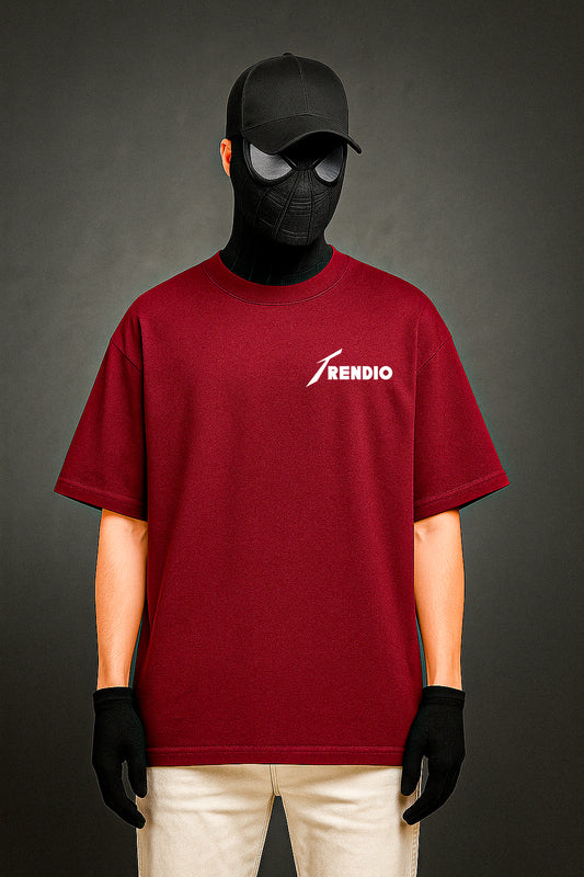 Retro Maroon Oversized Unisex T shirt
