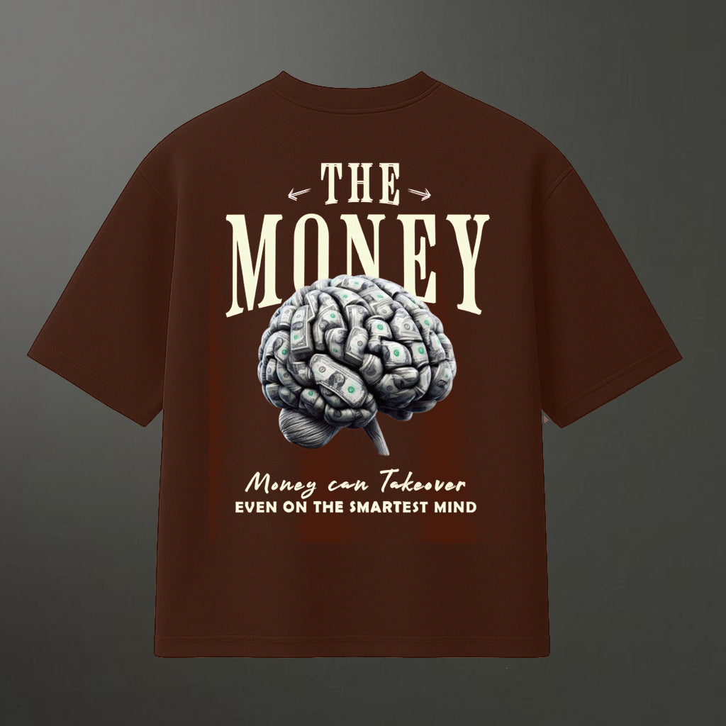 Money Mind Brown Oversized Unisex T shirt