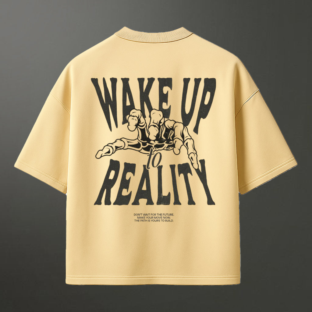 Beige Unisex Oversized T-Shirt