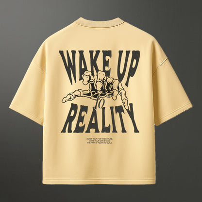 Beige Unisex Oversized T-Shirt