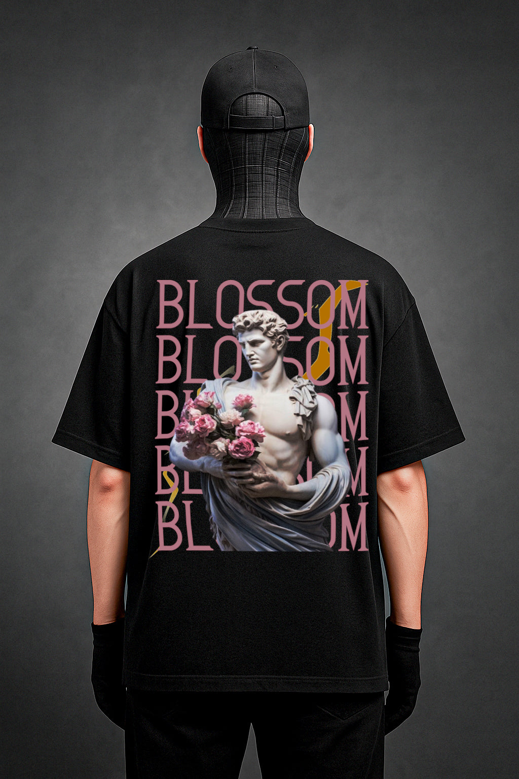 Black Blossom Oversized unisex T Shirt