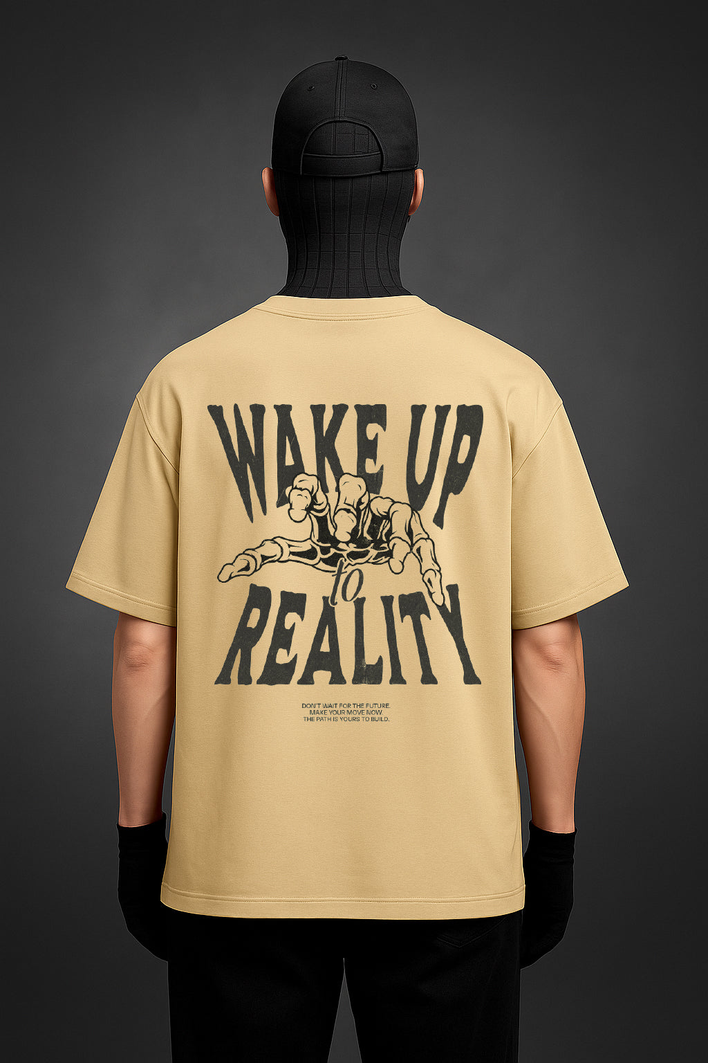 Beige Unisex Oversized T-Shirt