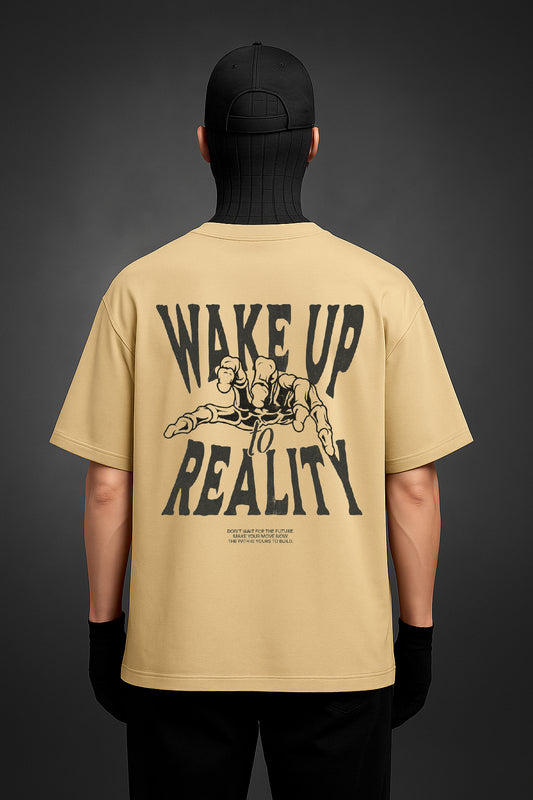 Beige Unisex Oversized T-Shirt