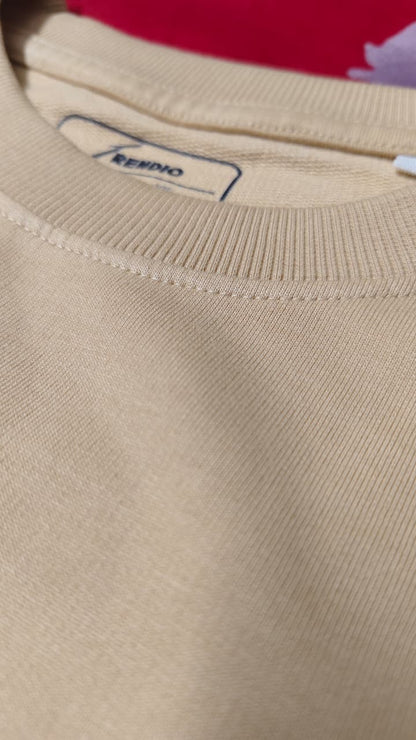 Beige Unisex Oversized T-Shirt