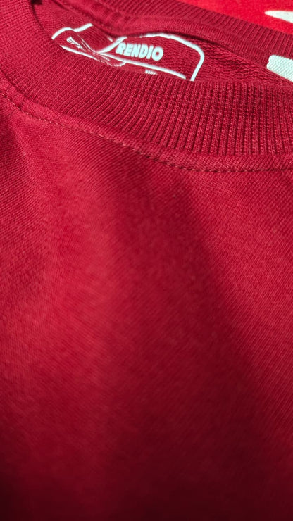 Retro Maroon Oversized Unisex T shirt